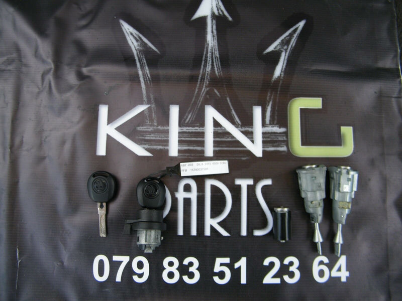 F Skoda Citigo 2011-2015 Key Set Door Lock Ignition Switch Fuel Cap Lock