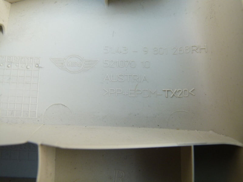 MINI COUNTRYMAN R60 2010-14 RIGHT C-PILLAR COLUMN TRIM GENUINE 9801268