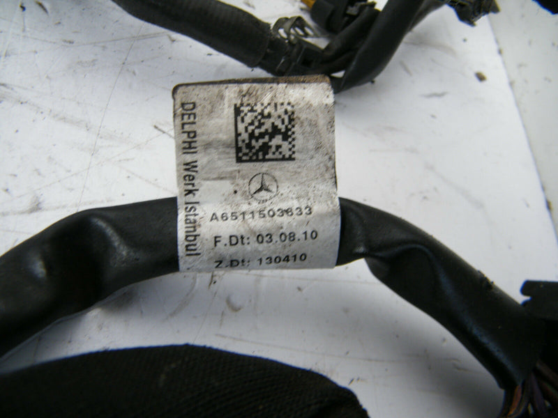 MERCEDES W212 E220 E-Class 2010-15 WIRING LOOM ENGINE MOTOR HARNESS A6510103049