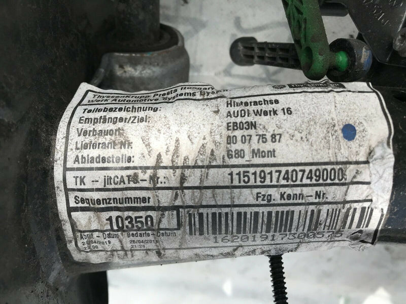 AUDI Q3, PASSAT B8 2018-ON REAR SUBFRAME AXLE CARIER 3Q0505447A