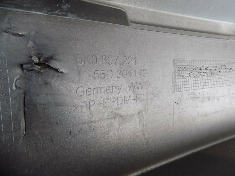 VW VOLKSVAGEN GOLF MK6 2009 - 2011 GREY FRONT BUMPER GENUINE 5K0.807.221