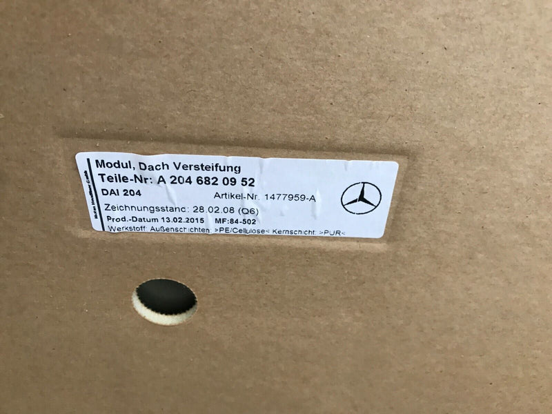MERCEDES W205 2015-22 ROOF QUARTER PANEL in BLACK CUT OFF PANEL