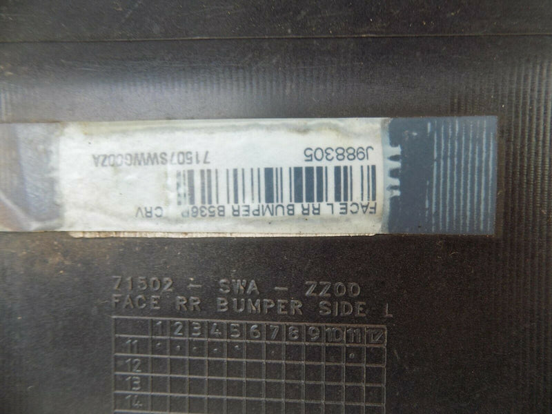 HONDA CRV 2007-2011 END CAP REAR BUMPER CORNER LEFT SIDE PDC