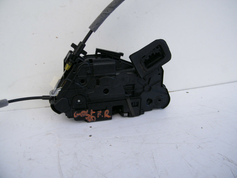 VW GOLF VII MK7 R GTI 13-16 FRONT DOOR LOCK HANDLE MECHANISM RIGHT OS 5K2837016D
