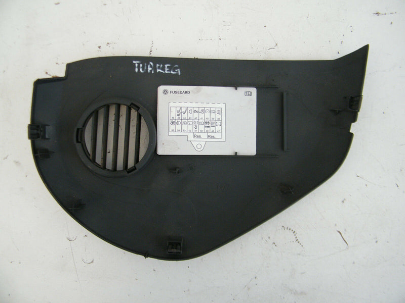 VW TOUAREG MK1 7L 02-06 END CAP DASH COVER FUSE TRIM PANEL FRONT DOOR LEFT SIDE