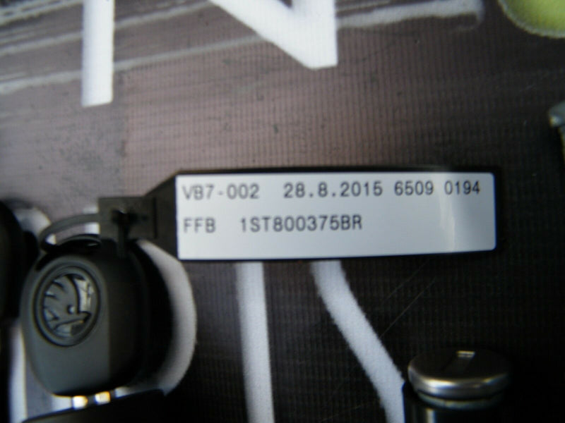 F Skoda Citigo 2011-2015 Key Set Door Lock Ignition Switch Fuel Cap Lock