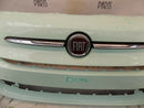 FIAT 500 2015-ON FACELIFT FRONT BUMPER POP MINT +BADGE GENUINE  735619476