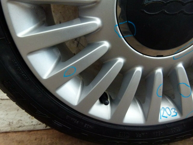 FIAT 500 GENUINE 15" ALLOY WHEEL 6Jx15H ET34 5178754 TYRE 185/55 R15