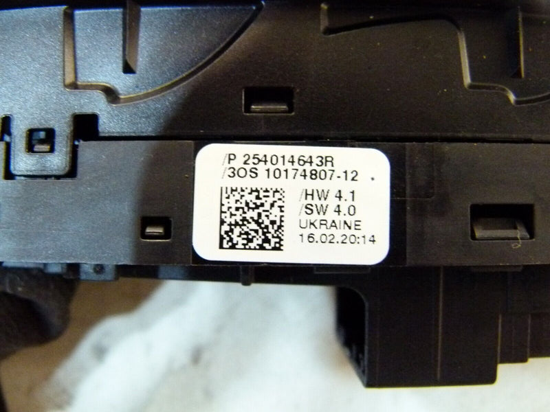 RENAULT CAPTUR 2020-ON FRONT RIGHT DRIVER DOOR CONTROL PANEL P254014643R