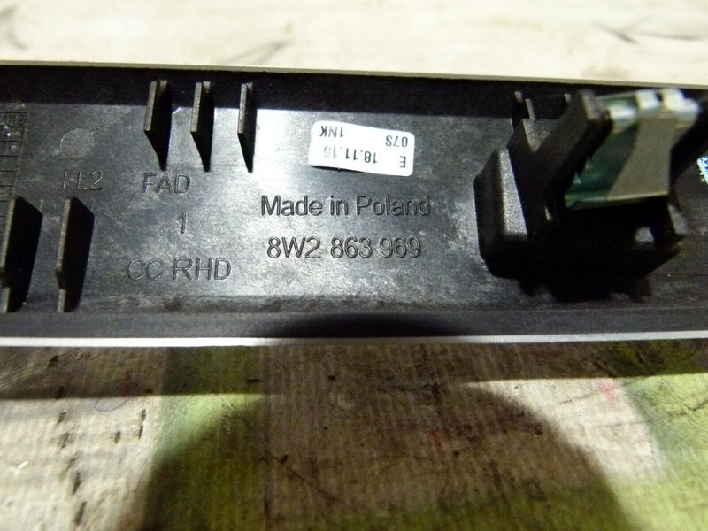 AUDI A4 S4 8W B9 2016-ON CENTRE CONSOLE TRIM & AUDIO SWITCH 8W2863969
