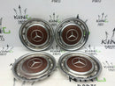 MERCEDES W107 W116 W114 W115 W123- 4x CHROME WHEEL TRIMS CAP COVER GENUINE 14"