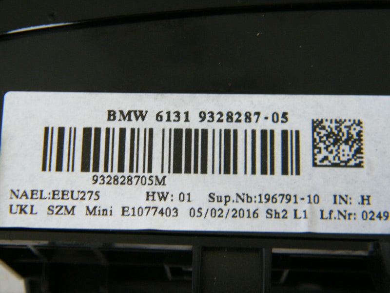 MINI ONE/ S/ COOPER F55/56/57 2014-ON 1.5DIESEL CENTRE CONSOLE SWITCH START STOP