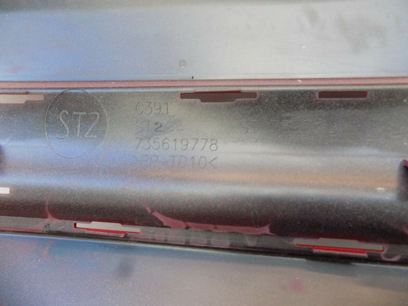 FIAT 500 2015-ON FACELIFT REAR BUMPER RED *NO PDC* 735619778