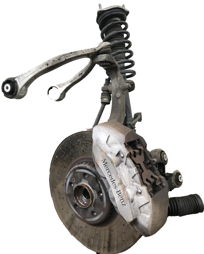 MERCEDES GLC X253 4MATIC COMPLETE FRONT LEFT LEG 3x WISHBONE ARMS HUB CALIPER