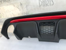 FIAT 500 ABARTH 595 LCI 2016-ON REAR BUMPER DIFFUSER & TRIM MOULDING in RED