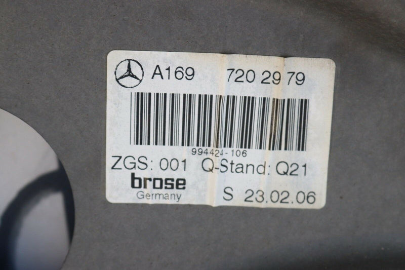 MB B CLASS W245 2006-2011 LEFT FRONT WINDOW REGULATOR MECHANISM A1697202979