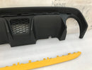 FIAT 500 ABARTH 595 LCI 2016-ON REAR BUMPER DIFFUSER & YELLOW TRIM MOULDING