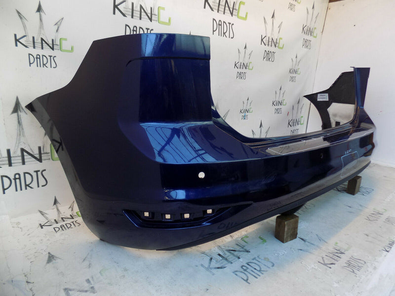 VW TOURAN II MK2 5T 2015-2018 BLUE REAR BUMPER GENUINE 4x PDC 5TA807421