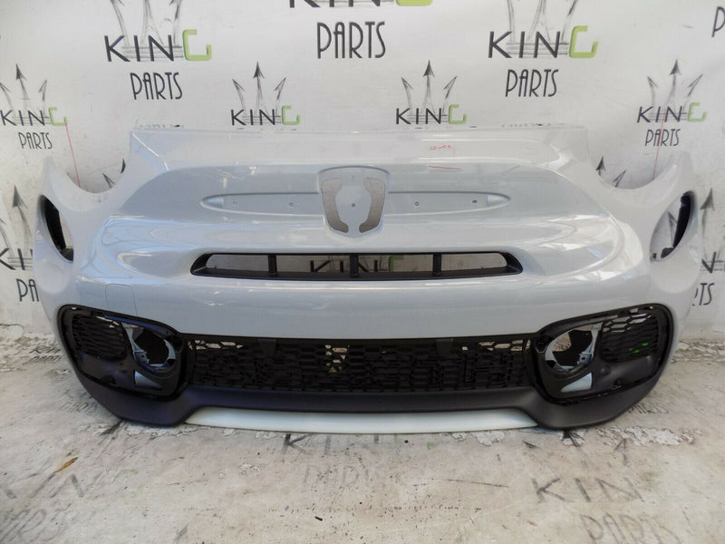 FIAT 500 ABARTH 595 2016-UP FCL FRONT BUMPER GREY+GRILL OEM 735633044