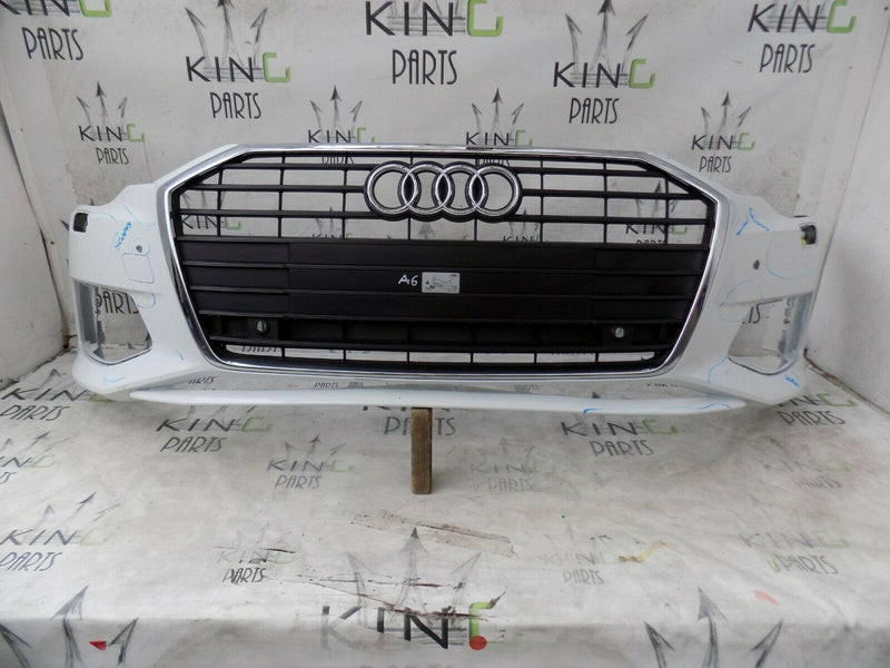 AUDI A6 S-LINE 4K0 C8 2019-ON WHITE FRONT BUMPER GENUINE 4K0853651