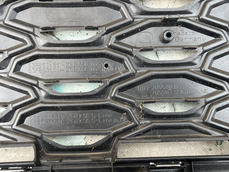AUDI Q3 S-LINE 2018-ON FRONT BUMPER GRILL GENUINE 83F853651