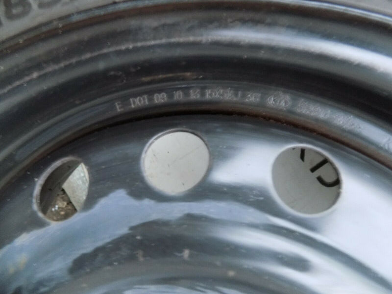 KIA FORTE RIO MK2 SEDAN HATCHBACK 2012-2018 15" STEEL WHEEL +TYRE 185/65R15