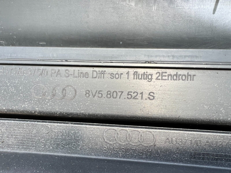 AUDI A3 S3 8V5 S-LINE SALOON LCI 2016-2021 REAR BUMPER PDC 8V5807511J