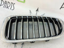 BMW F10 F11 FRONT BUMPER UPPER GRILL RADIATOR KIDNEY LEFT SIDE - 10 RIBS 7412323
