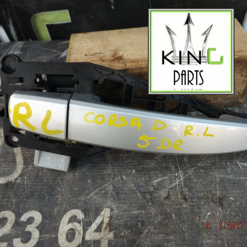 VAUXHALL CORSA D MK3 2006-2014 REAR DOOR LEFT SIDE DOOR HANDLE EXTERIOR N/S