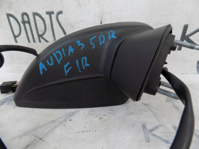 AUDI A3 8V 2012-2016 S-LINE 5DR RIGHT DRIVER SIDE WING MIRROR ELECTRIC WHITE