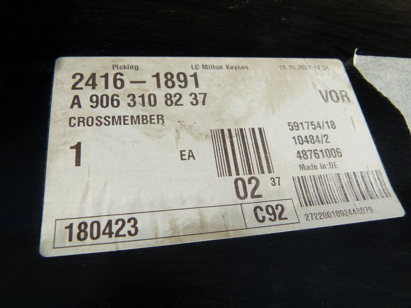 MERCEDES SPRINTER W906 10-18 REAR BUMPER CARRIER PLATE END A9063108237