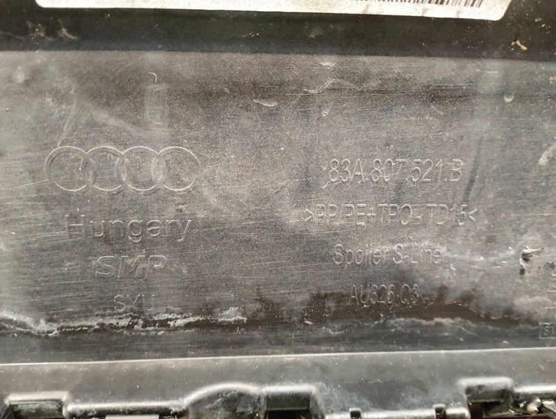 AUDI Q3 S-LINE 2018-ON REAR BUMPER LOWER DIFFUSER GENUINE 83A807521