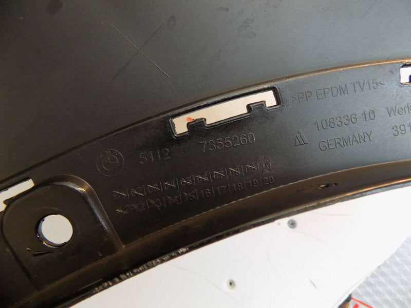BMW X1 F48 2016-2017 BLACK REAR BUMPER GENUINE PDC HOLES 51127332324