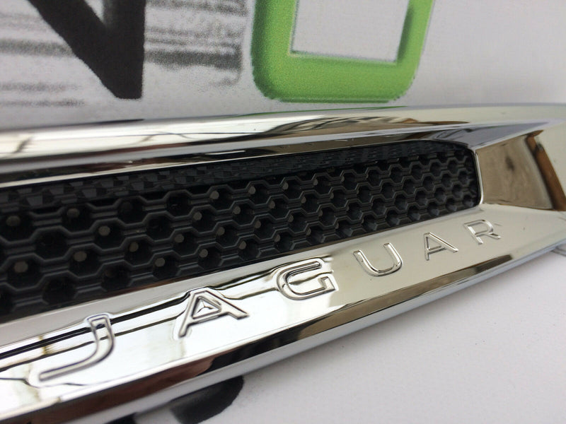 JAGUAR XF XE F-PACE LEFT SIDE WING FENDER TRIM VENT CHROME GRILL HK83-280B11-AG