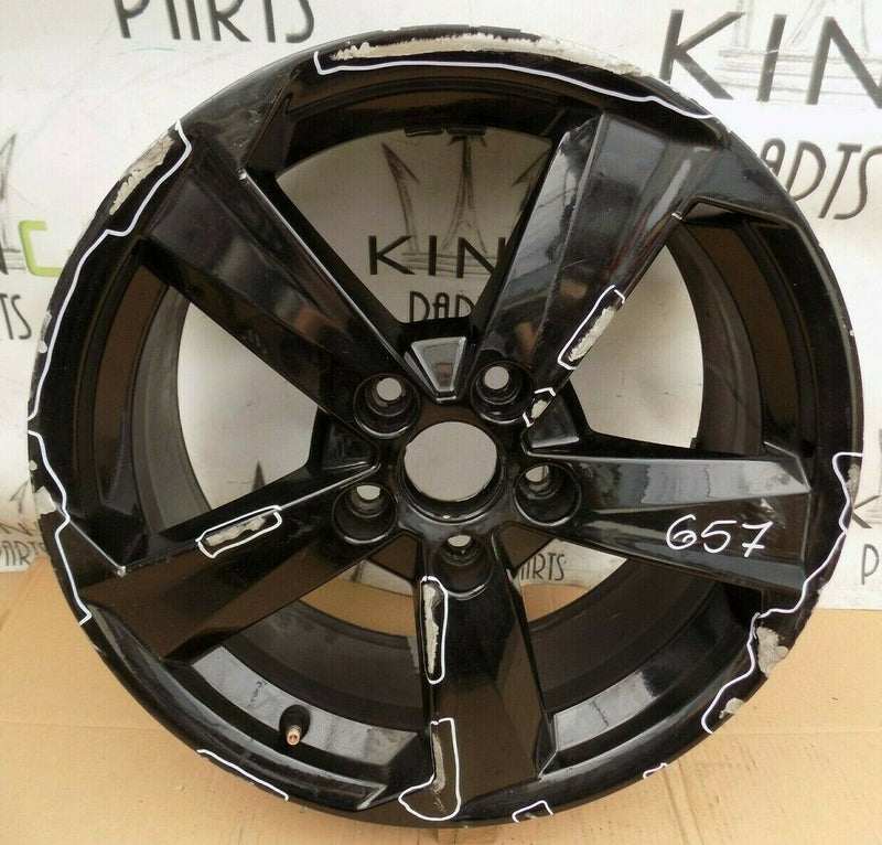 AUDI Q2 17" INCH RIM ALLOY WHEEL 7J X17H2 ET45 BLACK 81A601025B