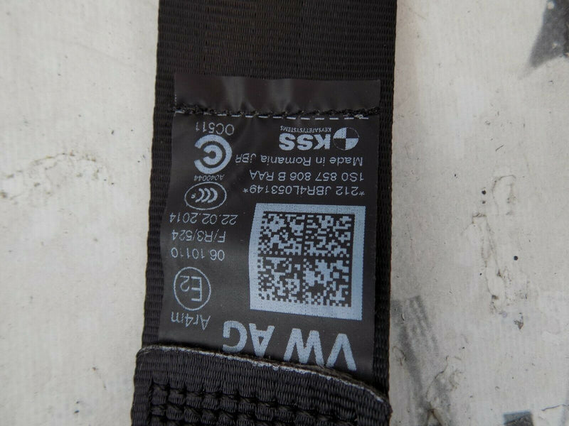 VW UP 2011-2016 REAR RIGHT DRIVER SIDE SEAT BELT 1S0857806B *N3