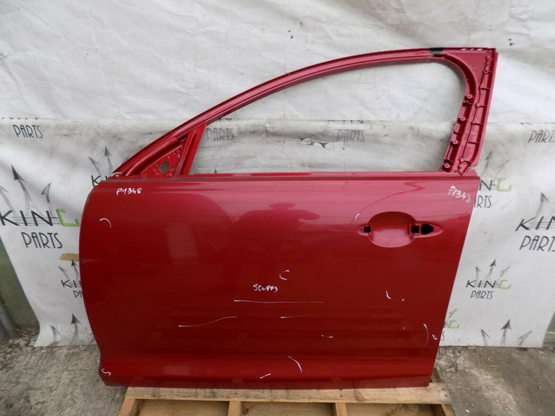 JAGUAR XJ (X351) 2010-2019 FRONT LEFT DOOR PANEL IN RED - GENUINE