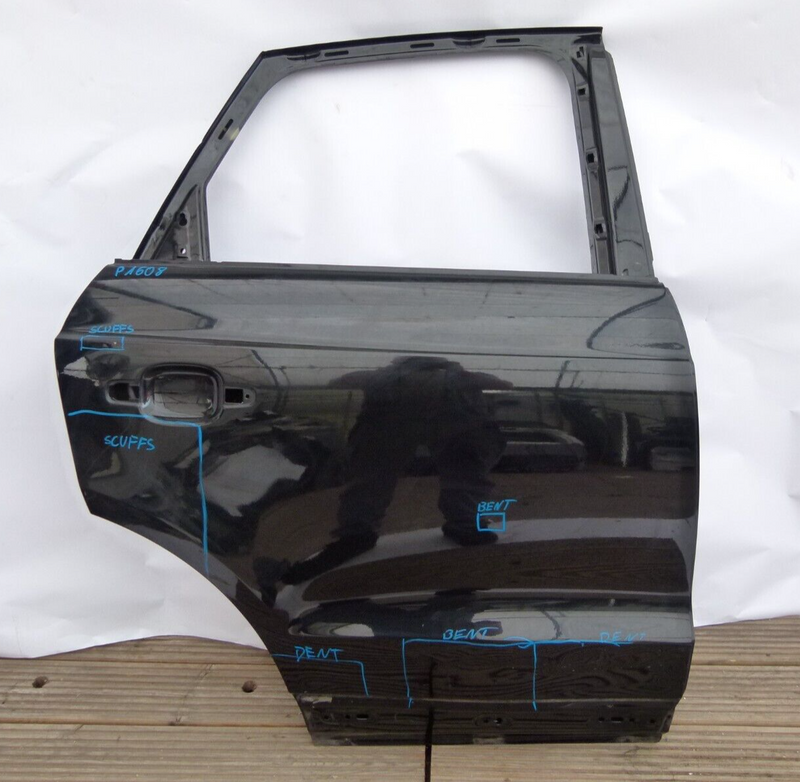 AUDI Q3 8U 2011-2018 REAR DOOR PANEL RIGHT DRIVER SIDE IN BLACK