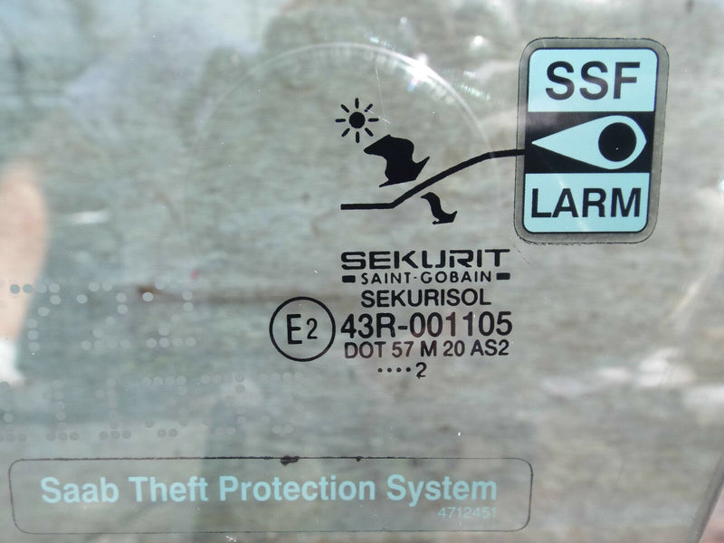 SAAB 95 9-5 1998-2005 Front Door Window Glass Left Passenger Side N/S