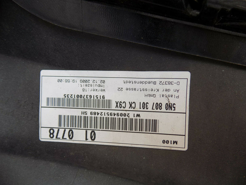 VW TIGUAN 5N R LINE 2009-2011 BLACK REAR BUMPER GENUINE 5N0807421