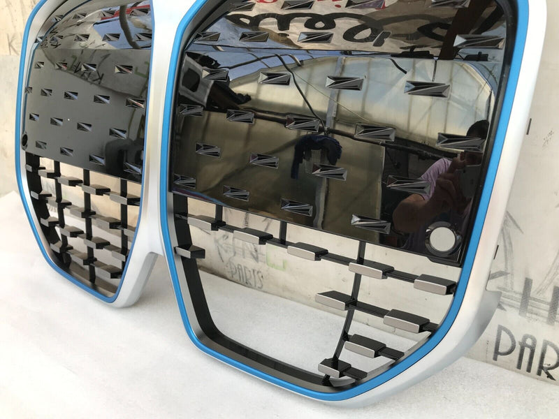 BMW i4 G26 2022-2024 FRONT BUMPER RADIATOR GRILL GRILLE 8738563 (RADAR HOLE)