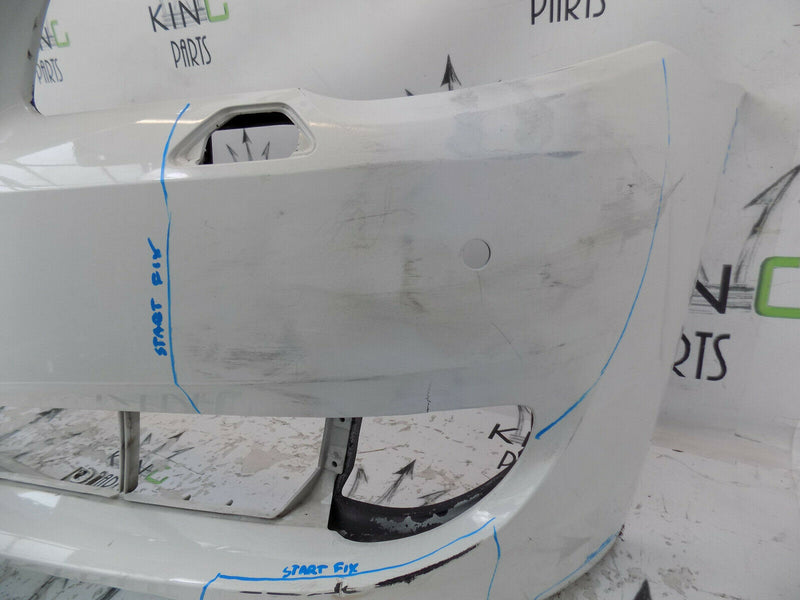 BMW 5 SERIES F10 F11 2010-13 WHITE FRONT BUMPER GENUINE PDC, WASHER HOLES