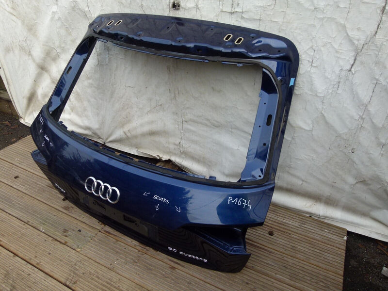 AUDI E-TRON 2018-ON GENUINE ALUMINIUM BOOT LID TAILGATE PANEL in BLUE