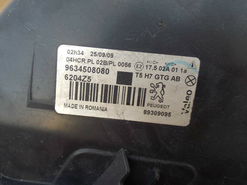 Peugeot 307 2001-2005 Genuine Headlamp Headlight Left Side N/S (199)
