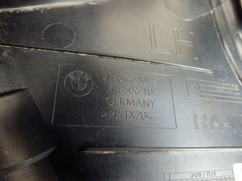 BMW 5 G30 2017-20 REAR LEFT SPLASH GUARD COVER GENUINE 5175 7340787