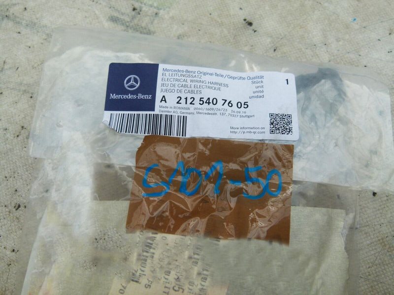 MERCEDES E W212 2009-12 REAR LEFT DOOR WIRING LOOM GENUINE A2125407605