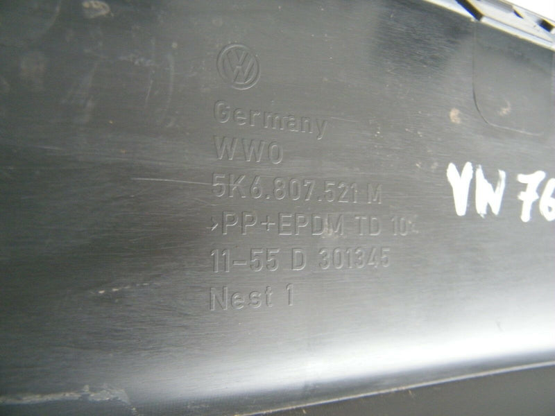 VW GOLF VI 2008-2013 Rear Lower Bumper Spoiler 5K6807521M (VW76)