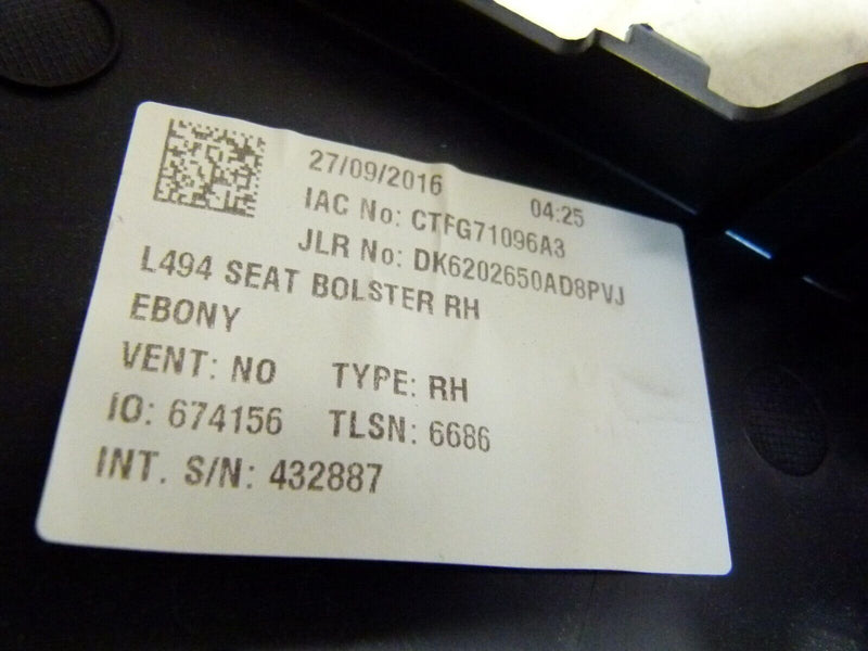 RANGE ROVER SPORT L494 REAR RIGHT SIDE SEAT BOLSTER CTFG71096A3