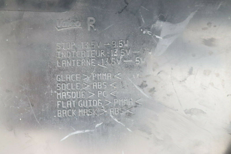 PEUGEOT 508 2019-ON BOOT LID TAILGATE RIGHT SIDE LED LIGHT LAMP REAR