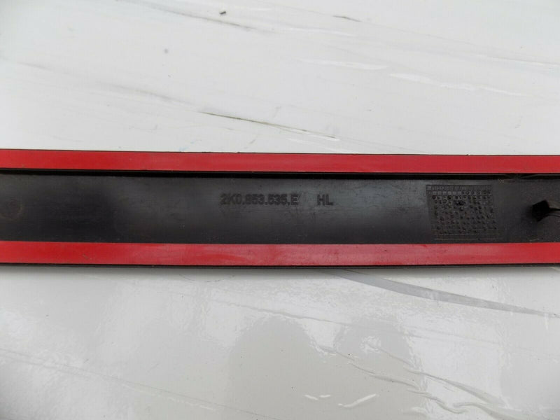 VW CADDY 2004-2016 REAR LEFT DOOR MOULDING TRIM BLACK 2K0853535E /B07-22